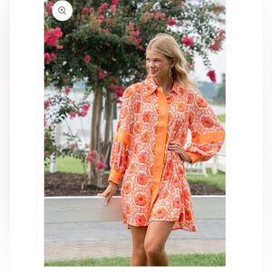 Emily McCarthy DELANY DRESS - FLORAL CROCHET